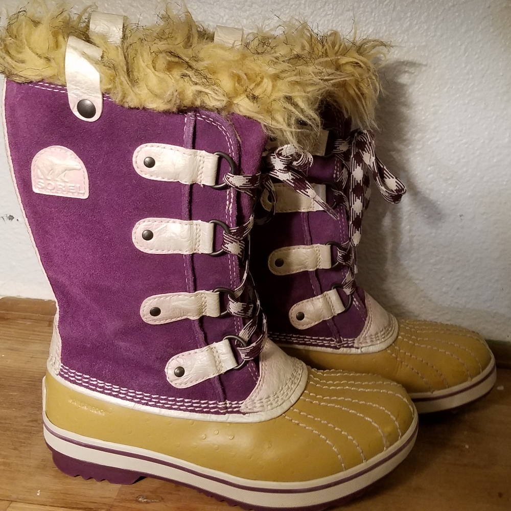 SOREL Girls Purple Winter Boots
